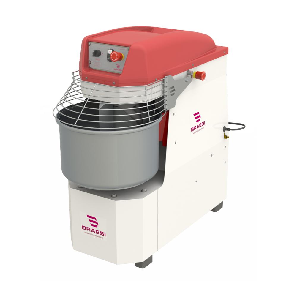 Amassadeira Espiral 25 Kg Masseira Industrial Epóxi 2 Velocidades Motor 2,5CV AES-25 G3 Trifásico 380T - Braesi B18420