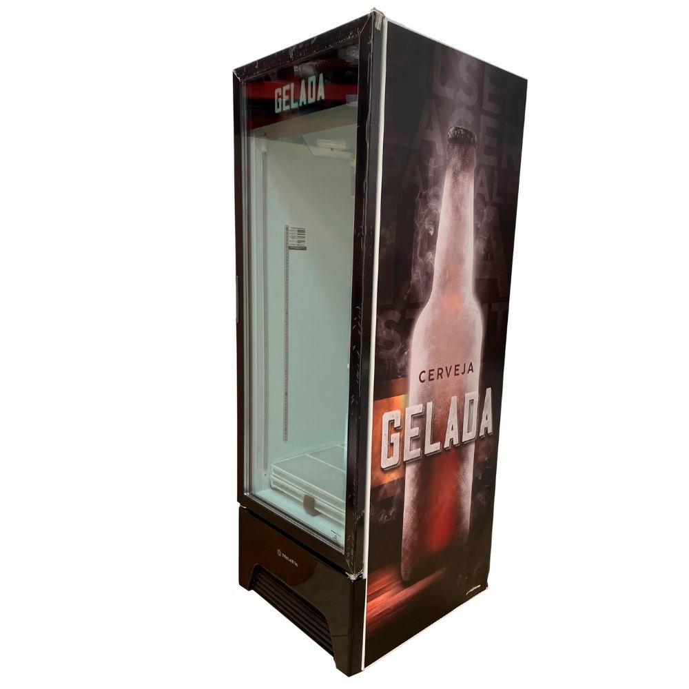 SEMINOVO - Cervejeira Expositor Vertical Porta de Vidro 513l VN50AH Optima Adesivada 127V - Metalfrio