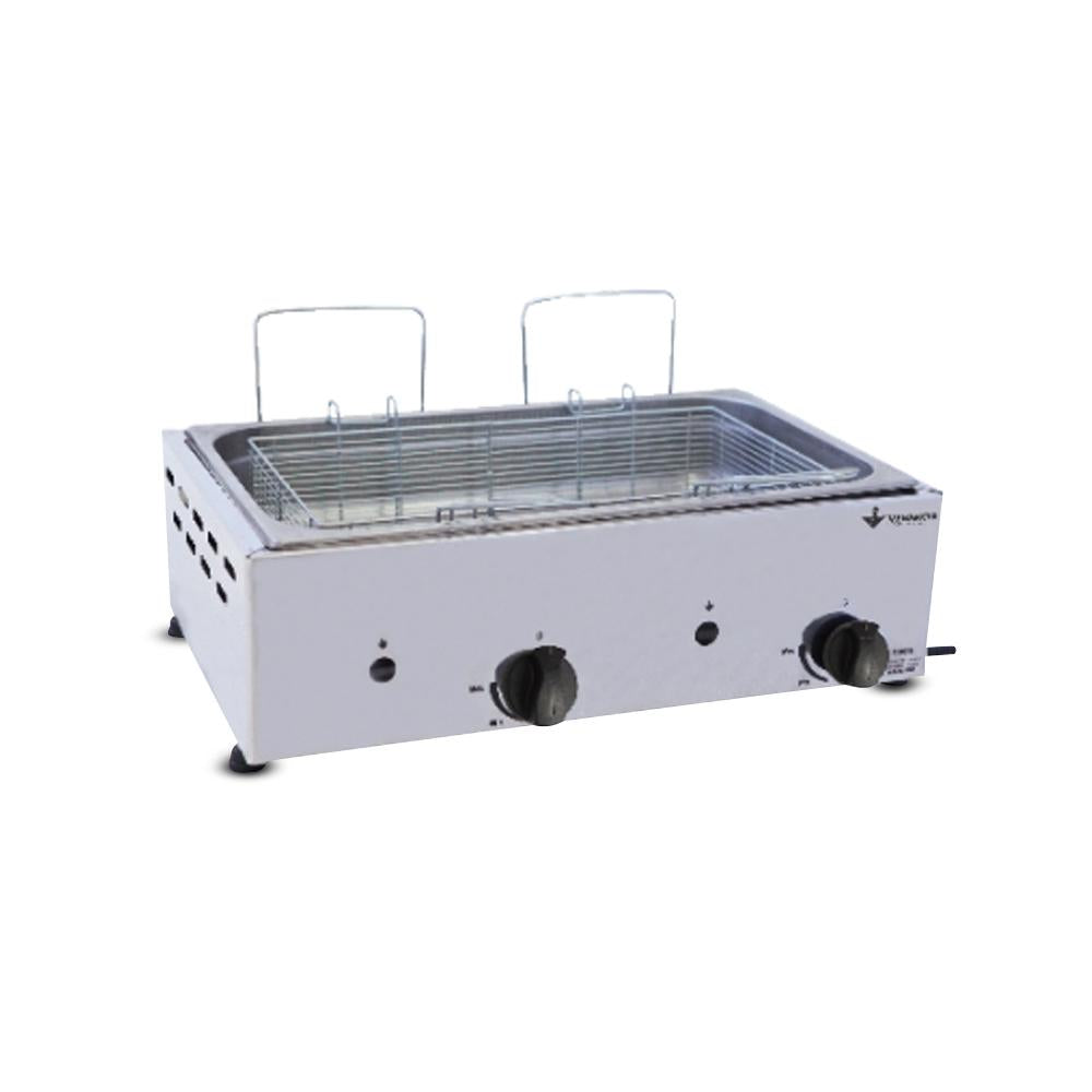 Fritadeira Profissional a Gás 10 Litros Tacho 1 Cuba Óleo SFG 111 - Venâncio