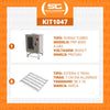 Forno Turbo a Gás 8 Níveis Prp-8000 Bivolt + 8 Esteiras Alumínio 50g 58x70 - Progás