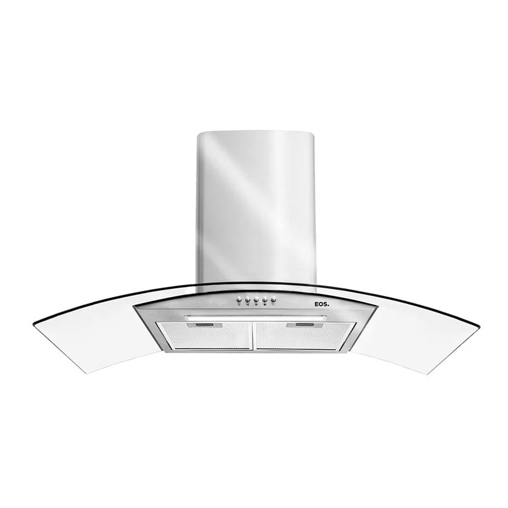 Coifa e Depurador De Parede Inox Com Vidro Curvo 90cm ECO90PV 220V - EOS B163422