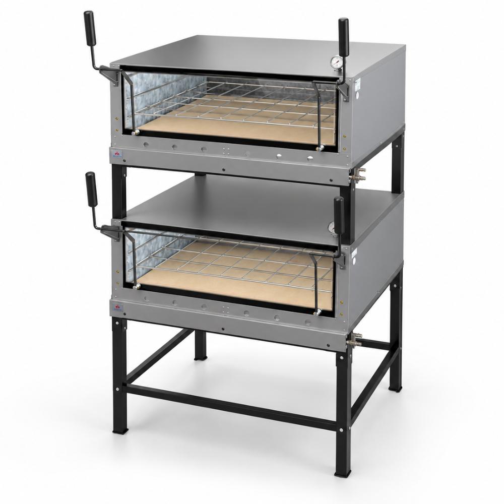 Forno Refratário a Gás Industrial Duplo Prp-900dp g3 em Inox Sem Kit Gás  - Progás P49098