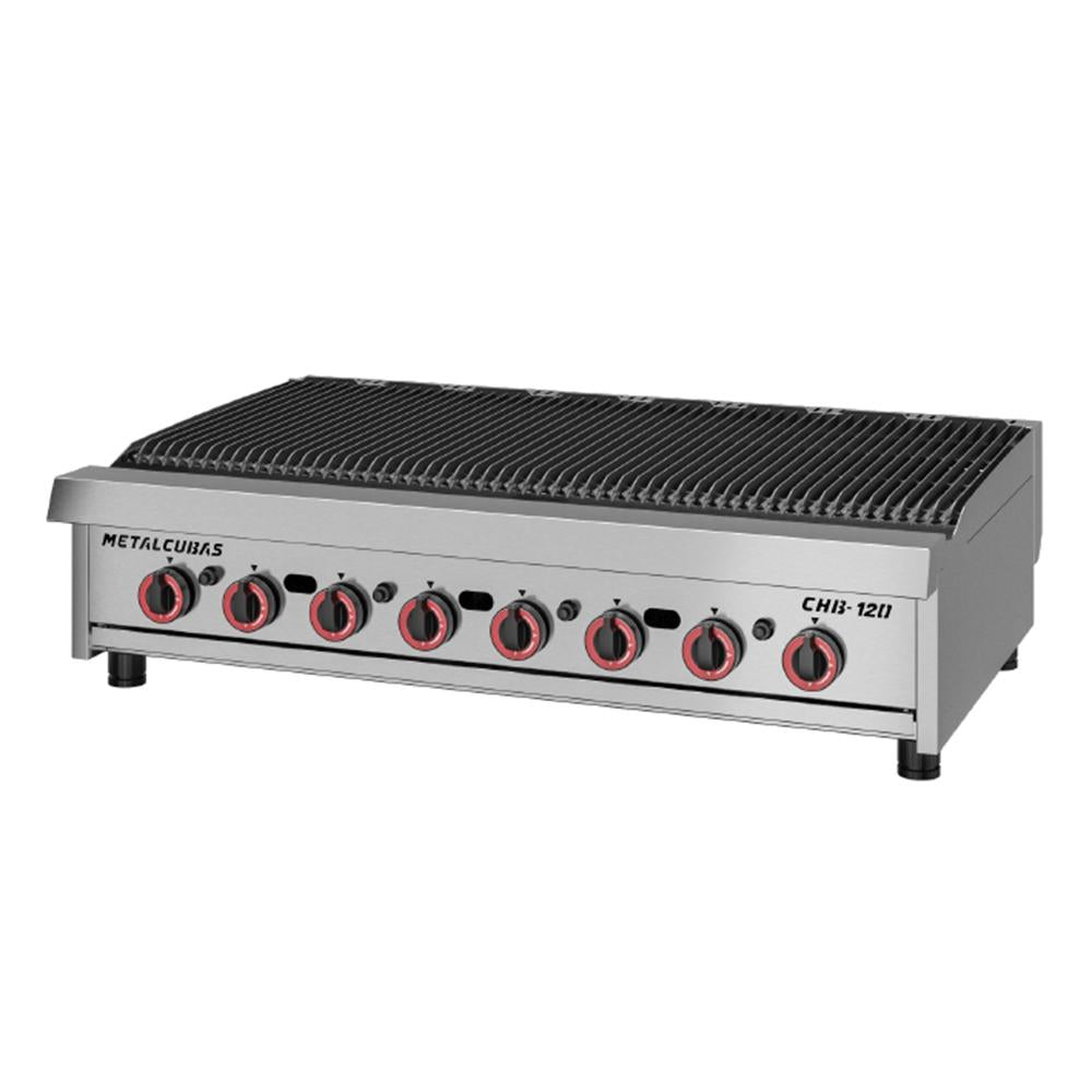 Char Broiler Chapa Grill Premium 120cm Profissional Aço Inox a Gás CHB-120 G2 - Metalcubas 26391