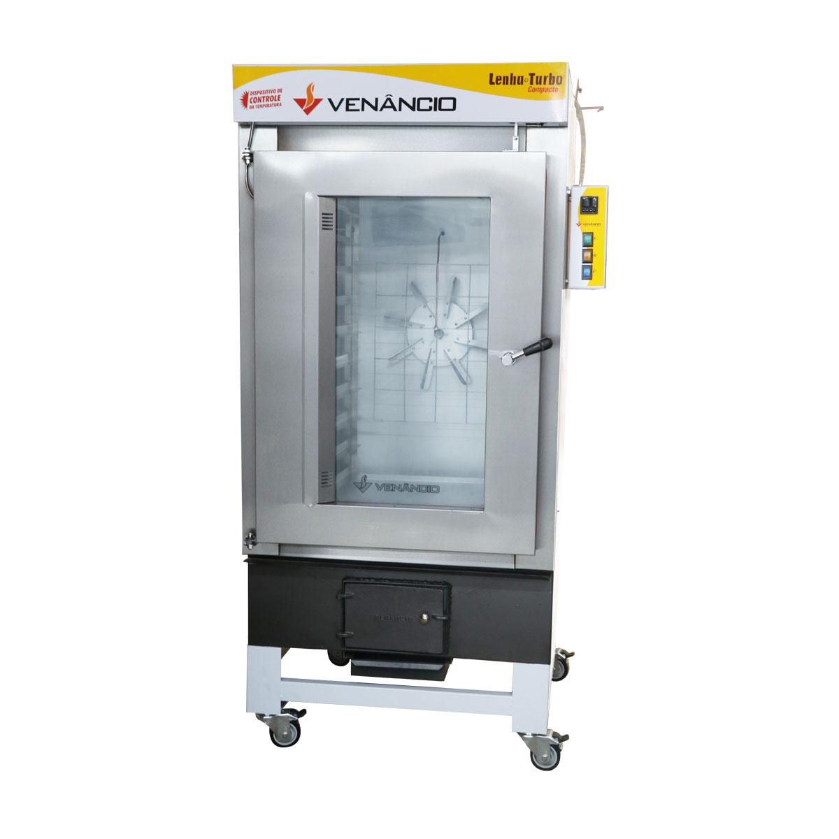 Forno Turbo a Lenha 10 Esteiras Monofásico Fornalha Frontal FCLT10 - Venâncio 220v