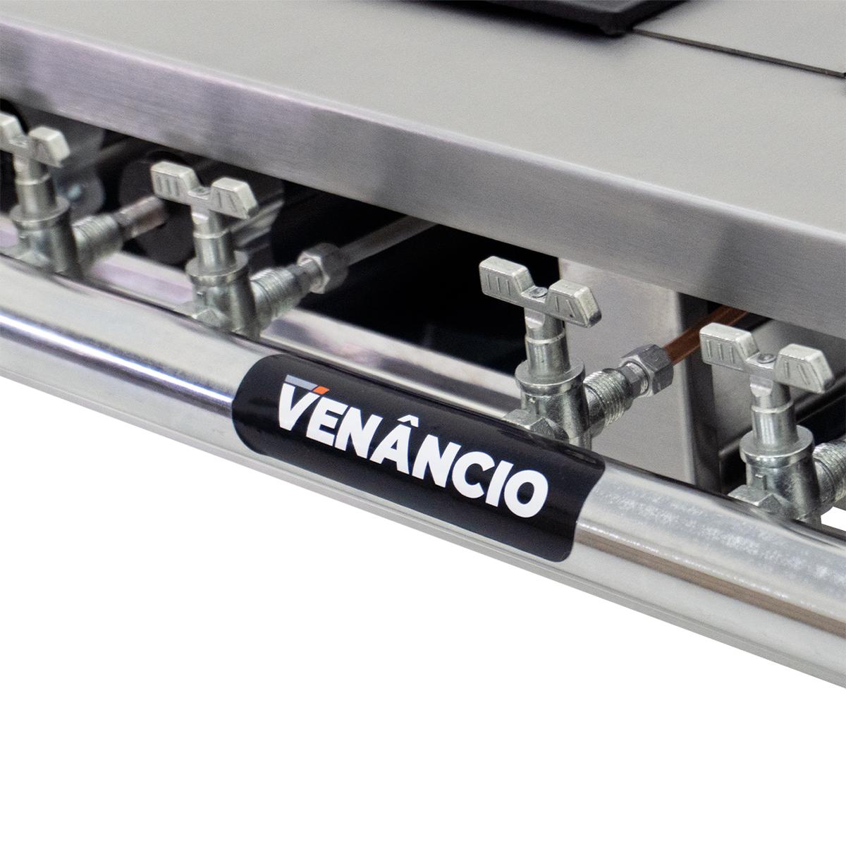 Fogão Profissional 4 Bocas Duplas a Gás Baixa Pressão Inox MI4D4 - Venancio