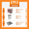 Forno Turbo Prp-004 Plus 220v Rosa + Bancada Mes-004 Progás + 8 Assadeiras Cimapi