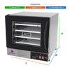 Kit Forno Turbo Elétrico Profissional Digital Prp-004 Plus 220v Preto + 4 Grades - Progás