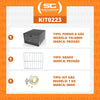 Kit - Forno Semi-industrial Gás Fsi-680n + Grade Extra + Kit Gás - Progás