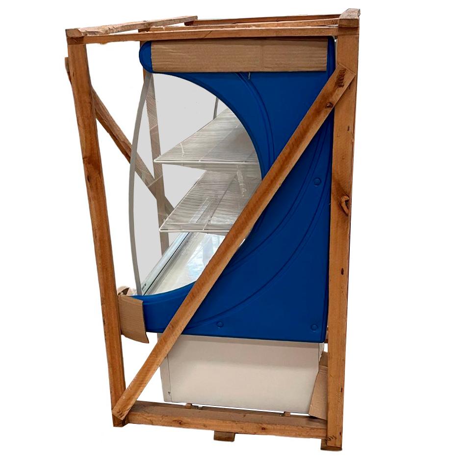 SEMINOVO - Vitrine Panorâmica Seca 1,20m Vps 1200 Azul - Refrimate