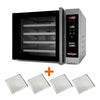 Forno Turbo Elétrico Profissional Com Vapor Maxiconv VP 220V Skymsen + 4 Assadeiras Perfuradas 35x35