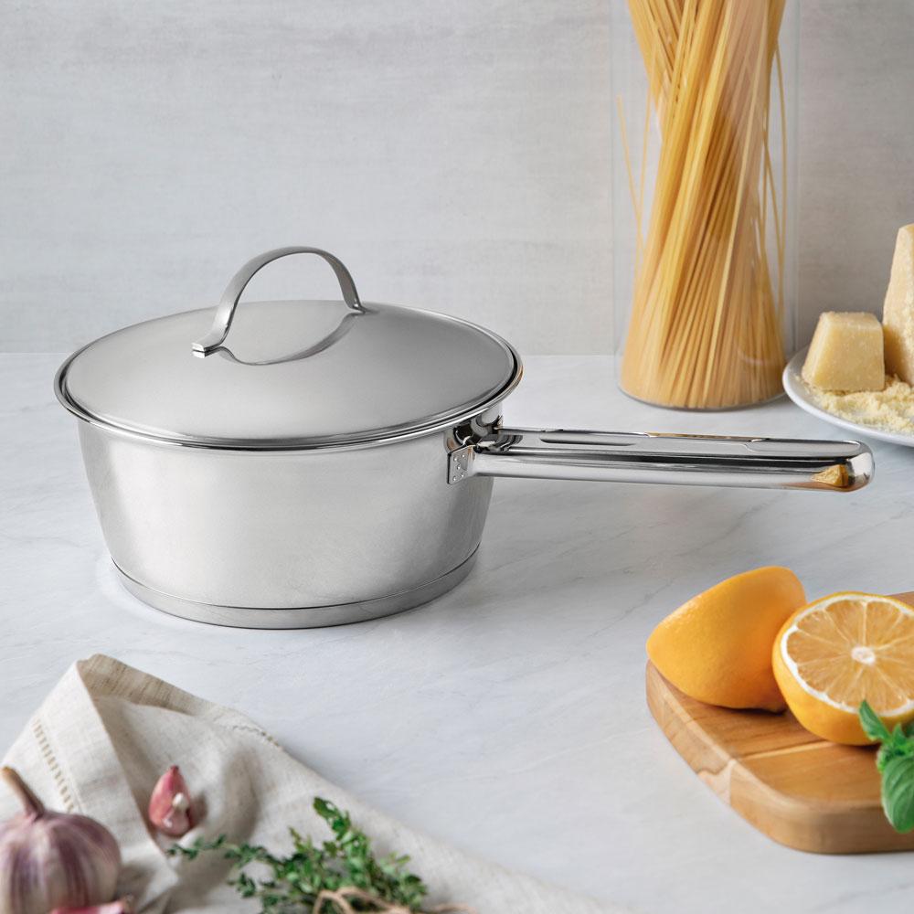 Panela Allegra Aço Inox Fundo Triplo Fogões de Indução 16 Cm 1,5 L - Tramontina 62651161