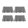 Kit Estrado Plástico (4 Un = 1m²) 4,5x50x50 Cinza Para Açougues - Della Plast