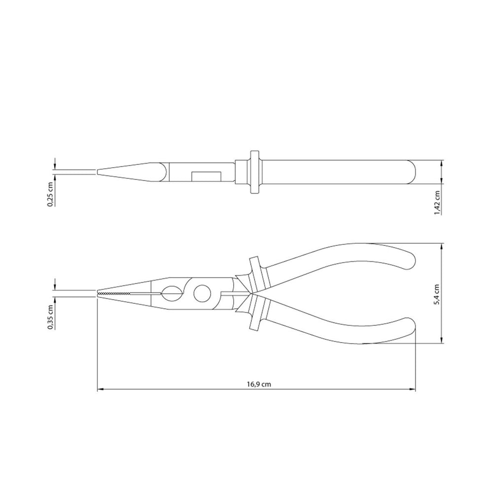 Alicate Bico Meia Cana 6"" Isolado 1000v Master - Tramontina 41008106