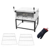 Forno Gás Industrial Pedra Refratária Roma Inox Firi110 + 2 Grades Extra + Luva Térmica - Venâncio