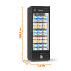 Visa Cooler Sorvete Freezer Porta Vidro Aquecido ar Forçado -22ºc 570l Vcs570pvpb 220v - Refrimate