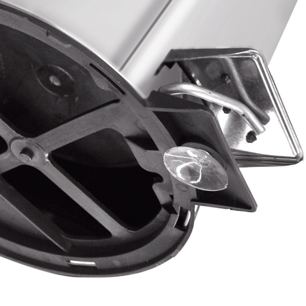 Lixeira Inox Polido Prime Brasil com Pedal 12 Litros Balde Interno Removível - Tramontina 94538112