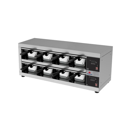 Conservador De Proteínas Profissional Digital Até 80°C 8 Cubas 1600W PRCPROT-08 220V - Progás P46426