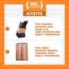 Kit - Faqueiro Plenus 6 Peças + 1 Tábua Para Churrasco 49x35 - Tramontina
