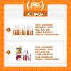 Kit - Jogo de Churrasco Inox 12 Peças Dynamic + 1 Faqueiro Vermelho 30pç - Tramontina