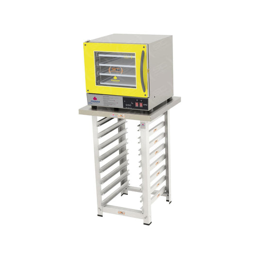 Kit - Forno Turbo Prp-004 Plus Digital 220v Amarelo + Bancada Mes-004 - Progás