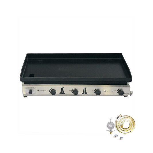 Kit - Chapa Gás Inox 100 Cm C100 + Kit Gás - Venâncio
