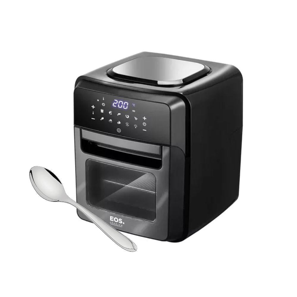 Kit Air Fryer Fritadeira Digital EAF12T 127V EOS + Colher Para Arroz Laguna Tramontina