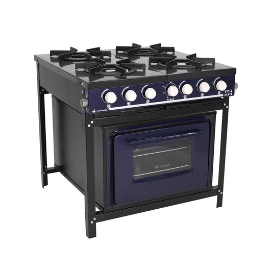 Fogão a Gás Bravo Multicores 4 Bocas Com Forno BR4BF - Venâncio Azul