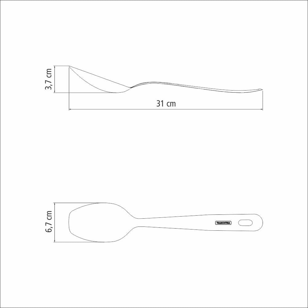 Colher Extrata Para Arroz Em Aço Inox - Tramontina 63815101