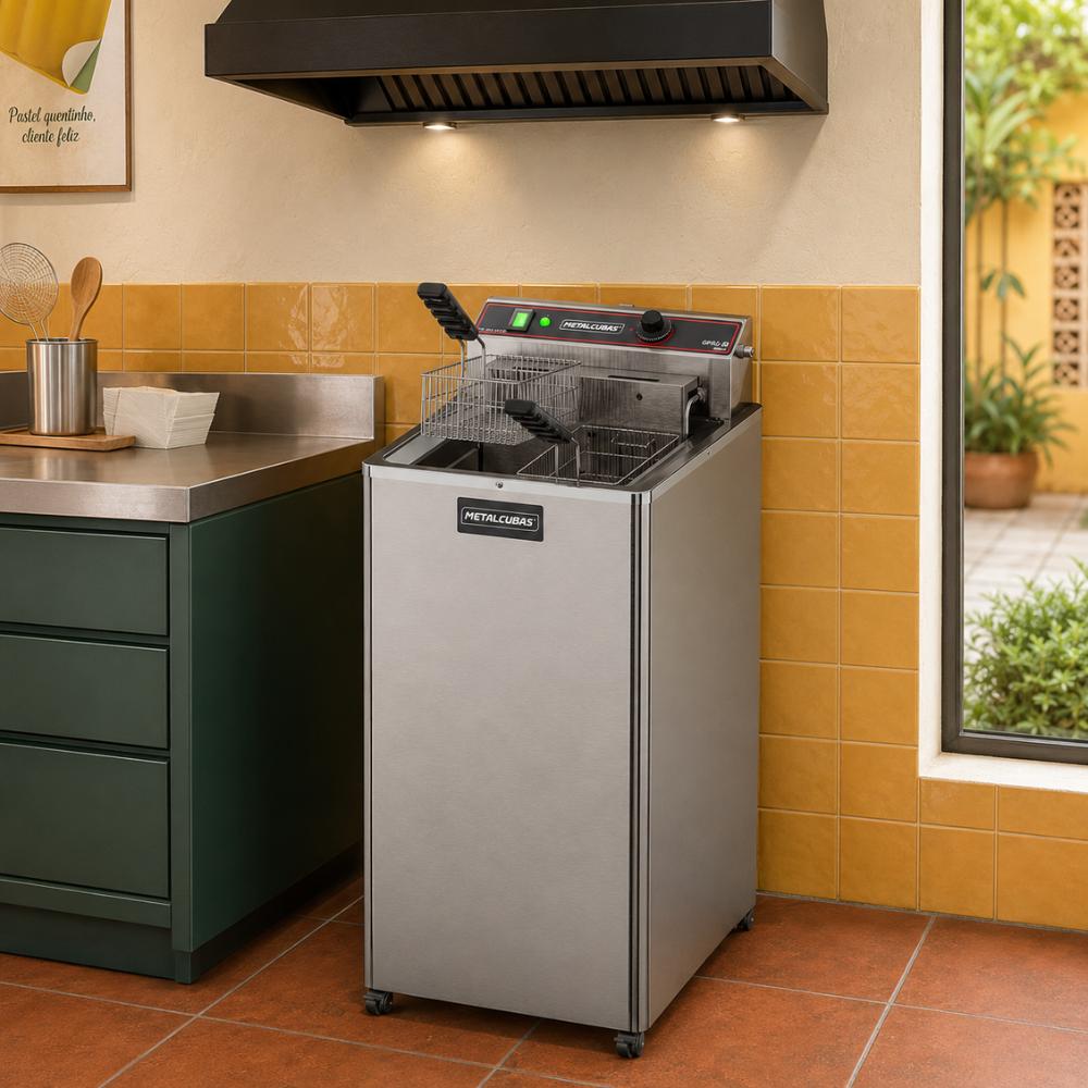 Fritadeira Elétrica Água e Óleo 30 Litros 8000w GFAO 30 P - 220v Metalcubas 18593