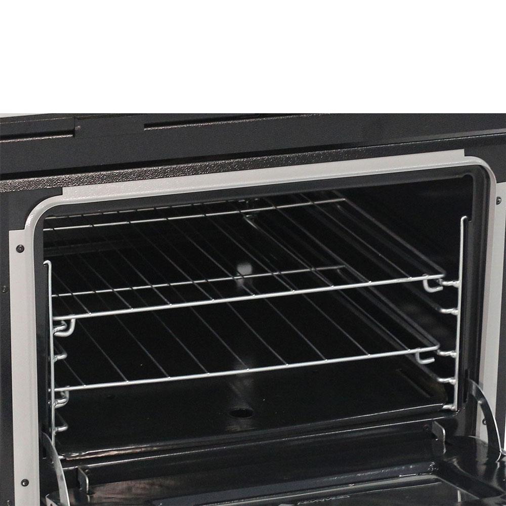 Fogão Industrial com Forno 2 Bocas Duplas Bravo BR2BF Preto - Venâncio