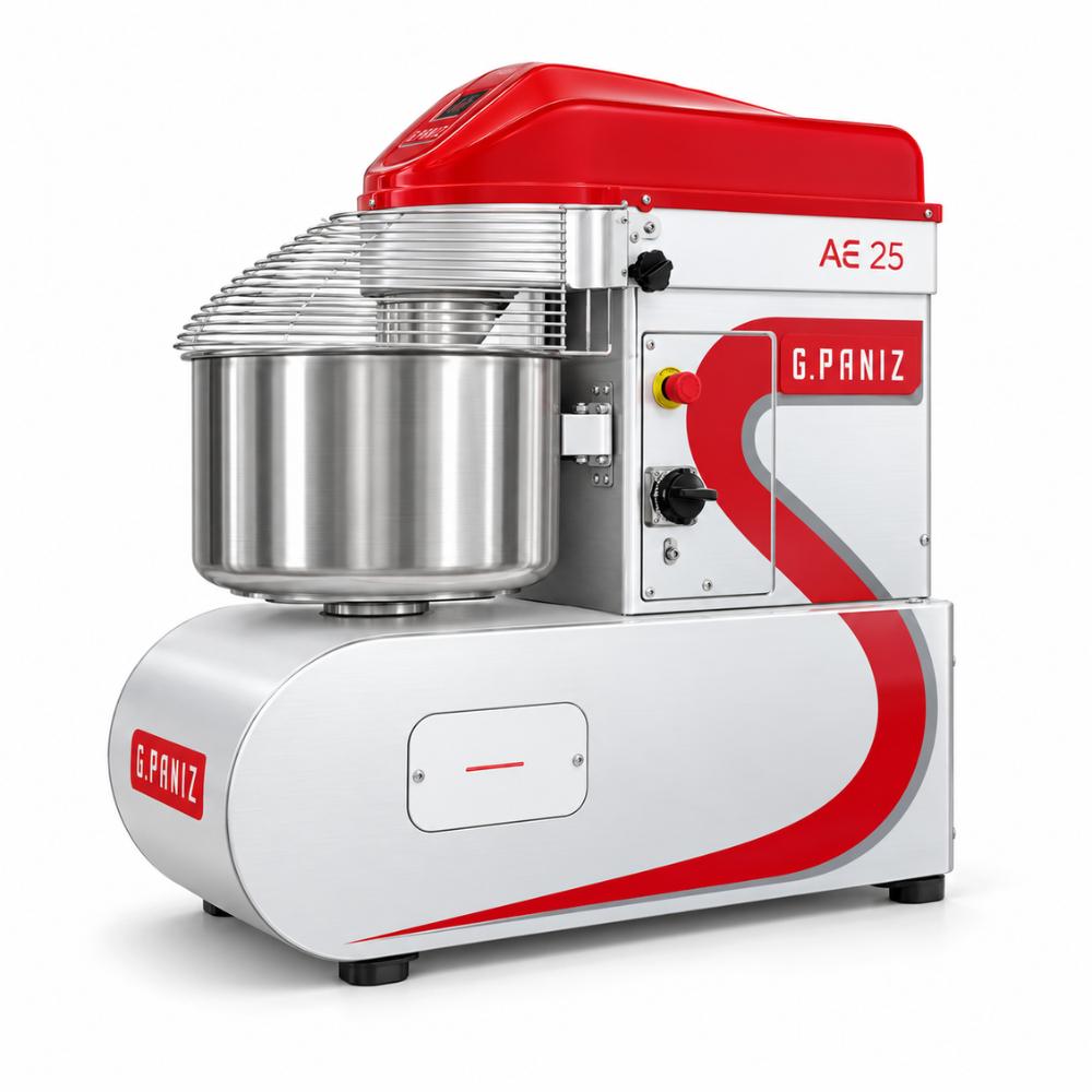 Amassadeira Espiral Epoxi C/i Monofasico AE 25 g2 D 220v 2 Vel Digital - Gpaniz 43244