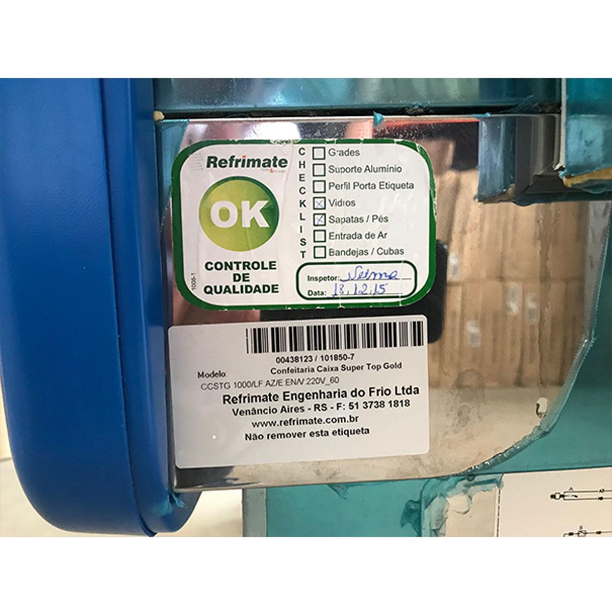 Semi - Confeitaria Caixa Super Top Gold 1000, Azul Ccstg 1000  220v - Refrimate