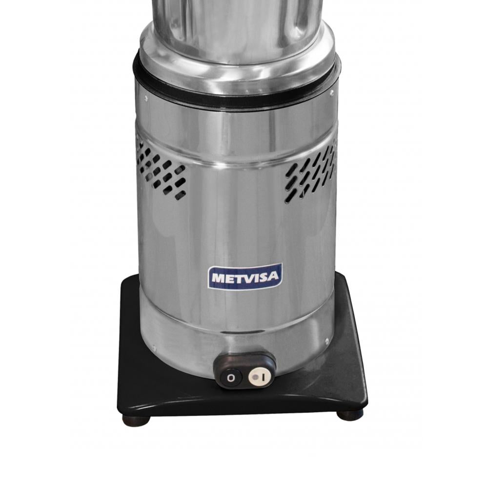 Liquidificador De Baixa Rotação Comercial Inox 10 Litros 1/2 CV 3500RPM LQL.10 220V - Metvisa