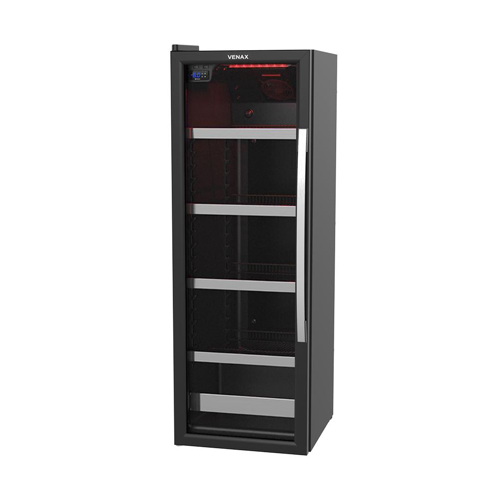 Cervejeira Visa Cooler Preta 209L Porta Invertida De Vidro -6ºC a +6ºC EXPVCLPI Color 127V - Venax