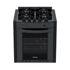 Fogão de Embutir 4 Bocas Gaudi Prisma Vitreo BL Grafite Gás GLP Com Forno GDPMV450 - Venax 18616