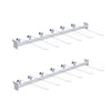 Kit - 2 Réguas Para Gondola 91cm + 12 Ganchos Simples 30cm - Sa Gondolas