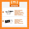 Kit - Panela de Pressão Inox 4,5l Brava + Faqueiro Inox Buzios 24pçs - Tramontina