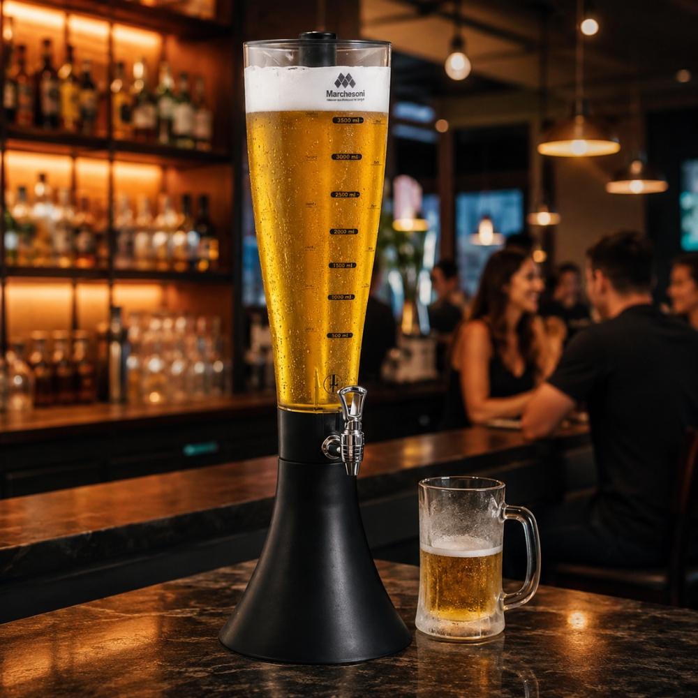 KIT Cervejeira Expositora Porta Sólida 287L VN28FP Optima Gelada 127V Metalfrio Com Chopeira 3,5L