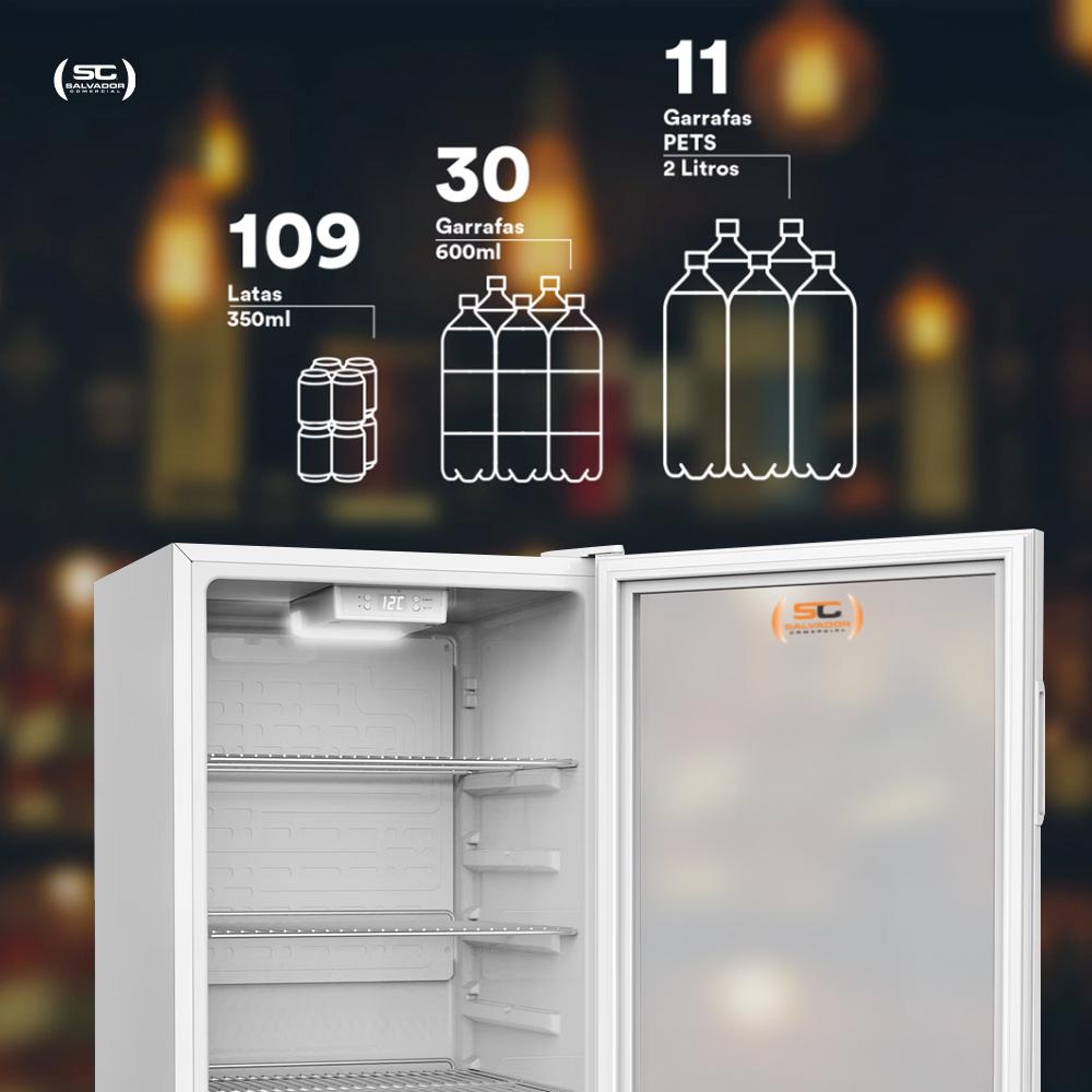 Frigobar 124 Litros Refrigerador Expositor Branco Eco Gelo EEV120B 220V - EOS B168841