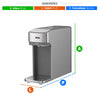 Bebedouro Purificador de Água Mineralle Slim Touch Eletrônico Prata Epe08s Bivolt - Eos B209332
