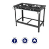 Fogão Industrial em Linha 2 Queimadores Duplos C/ Espera Para Forno PMD-200F – Progás