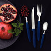 Caçarola Turim Alumínio Chumbo Antiaderente 2,8L + Faqueiro Ipanema Azul 24pc + Wok Loreto 3,3L