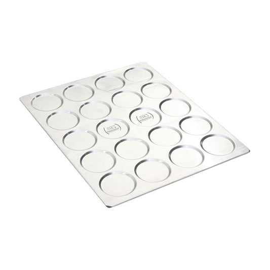 KIT - 6 Assadeiras Pão de Hamburguer 20 Cavidades Alumínio 58x70 APH20 - Imeca