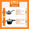 Panela de Pressão Effect 4,5L e Panela Turim Alumínio Chumbo Antiaderente 1,4L PTC - Tramontina