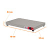 Pista Quente Mesa Aquecida Placa de Aquecimento de Alimentos Inox Elétrica 70cm Prmaq-7 220v Progás