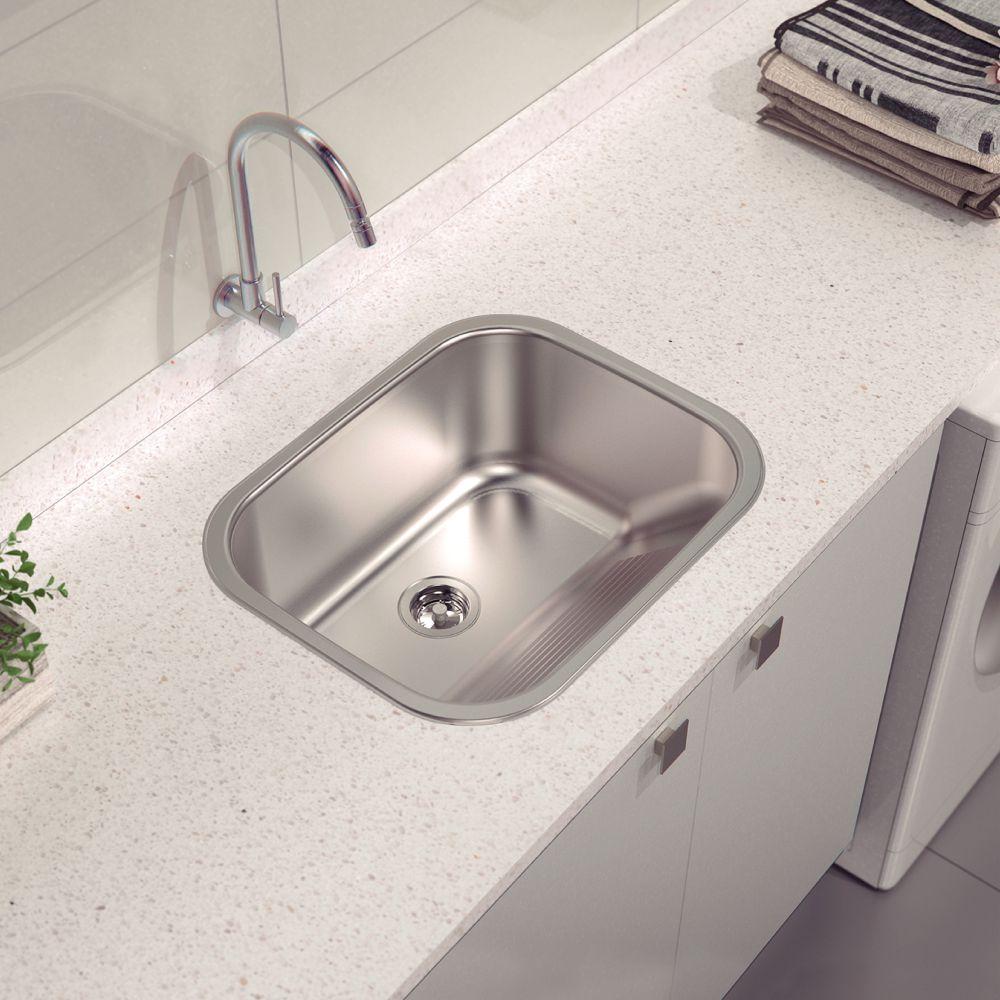 Tanque de Encaixe Para Embutir Hera 34l em Aço Inox Acetinado 50x40 - Tramontina 94400107