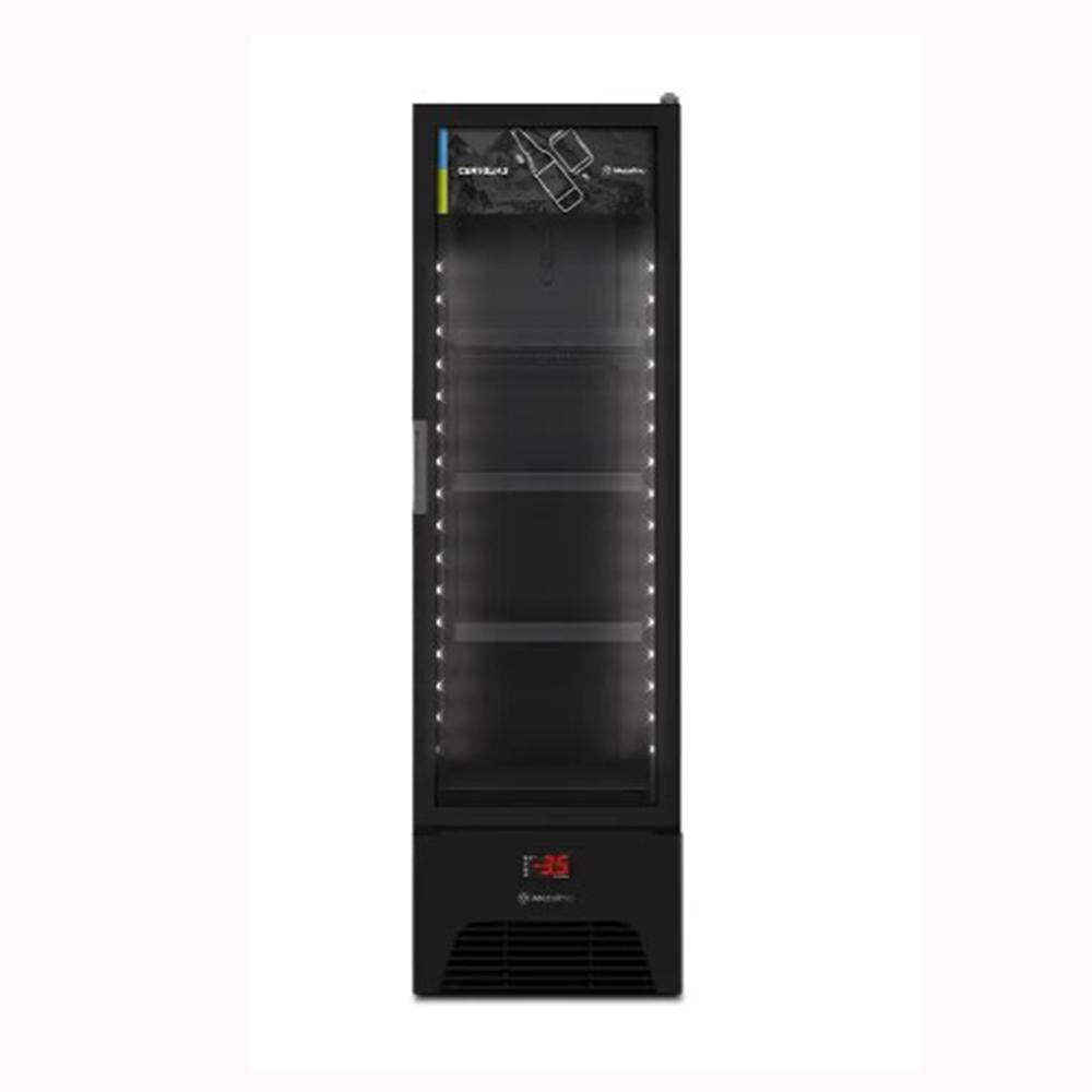 Visa Cooler Cervejeira Expositor Vertical Porta de Vidro 293/337 Litros Vn28rh All Black 220v - Metalfrio
