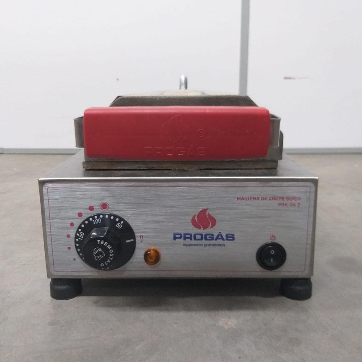 Semi - Prensa Elétrica de Crepes Suíço 06 Cavidades Prk-06 Style 127v - Progas