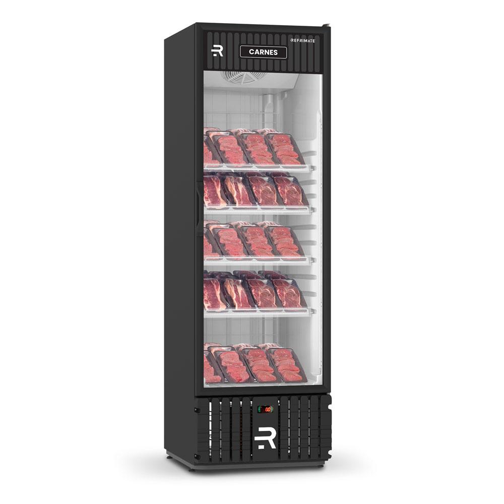 Refrigerador Visa Expositor Preto 570L Porta De Vidro 0°C a 5°C VCCA570PVPB 220V - Refrimate