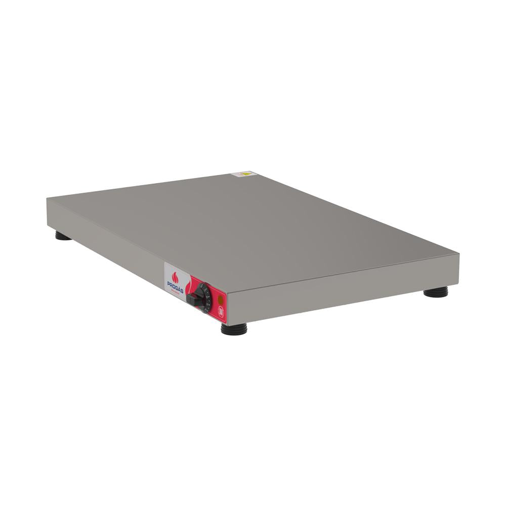 Pista Quente Mesa Aquecida Placa de Aquecimento de Alimentos Inox Elétrica 70cm Prmaq-7 220v Progás